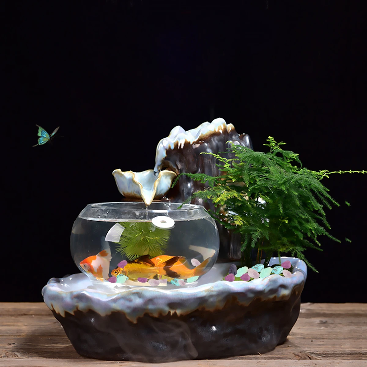 

2 упаковки хрустального гравия, декоративные камешки для аквариума, украшение для вазы