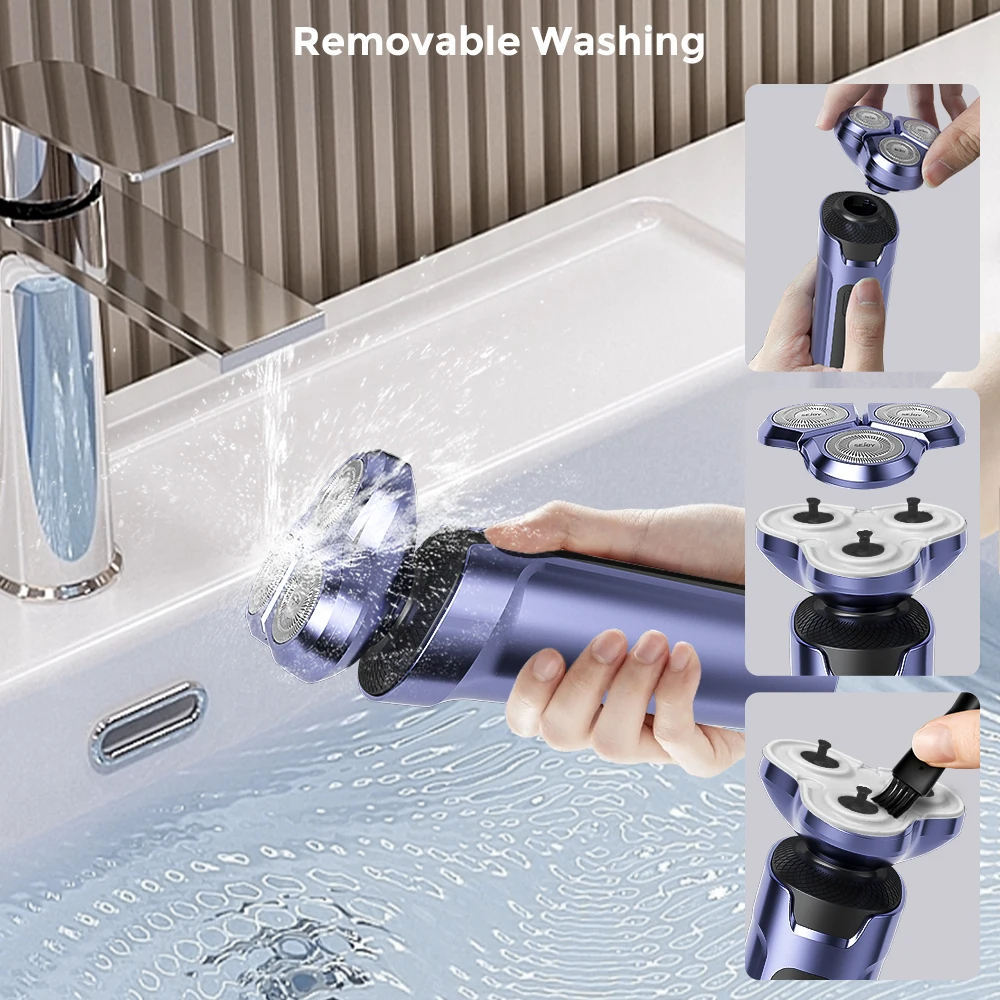 مجموعة أدوات تشذيب الشعر الكهربائية من سيجوي للرجال ماكينة حلاقة لاسلكية قابلة لإعادة الشحن 5 في 1 ماكينة قص احترافية