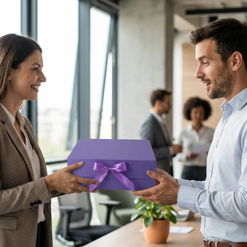 صندوق هدايا متعدد الألوان قابل للطي على شكل فراشة مغناطيسية وعقدة على شكل فراشة صندوق تغليف لحفلات أعياد الميلاد شكرًا من قطعة واحدة بغطاء قلاب