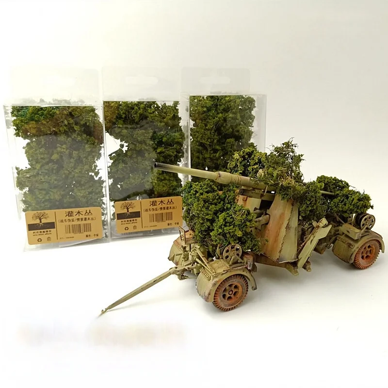 DIY Miniature Shrubs Bushes Foliage Terrain Model Kit Sand Table  Landscape War Gaming Terrain Decoration Railroad