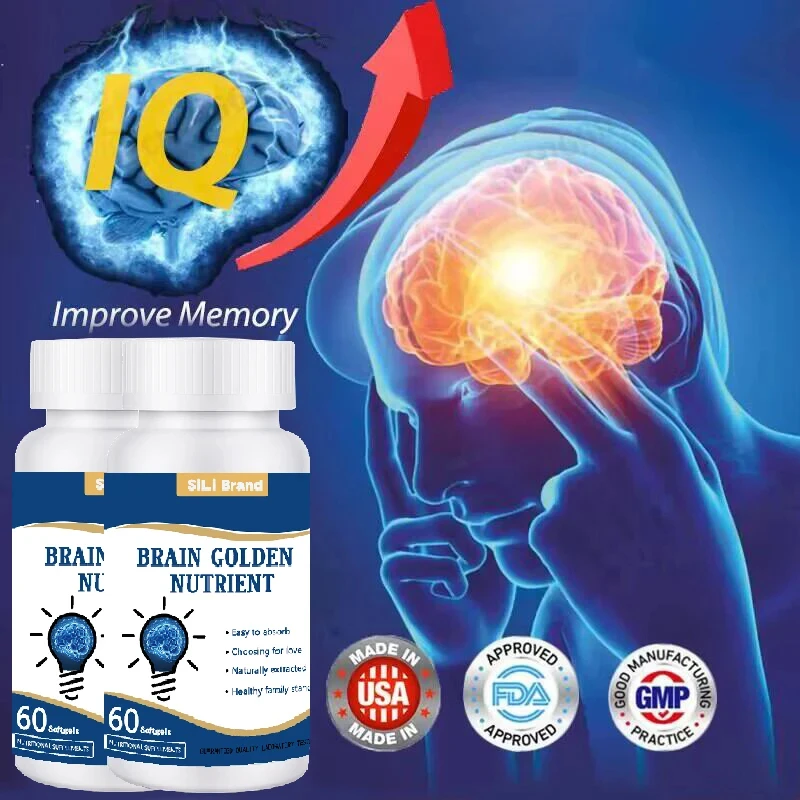 

Brain enhancement supplement for brain health, non-nutritional capsules, focusing on energetic memory and clarity, improving att