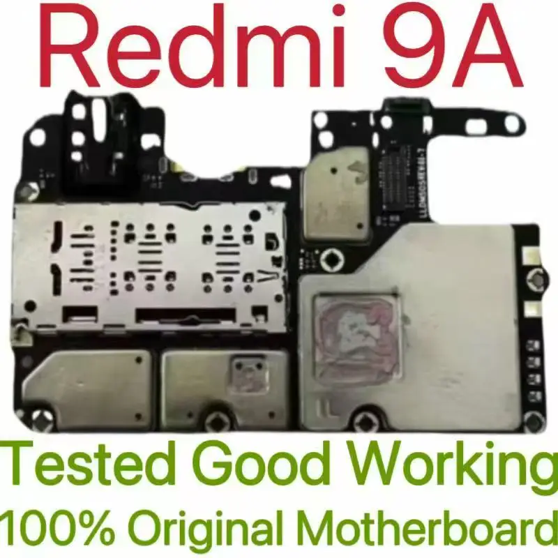 Global Version Original Unlocked Motherboard for Redmi 9A Tested Circuit Plate Main Logic Board for Redmi 9A