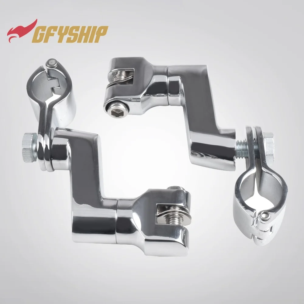 Motorcycle Adjustable Chrome Highway Foot Pegs For SUZUKI Intruder VL800 VL1500 VS1400 M800 C800 M109R C109R Boulevard M90 C90 view 3