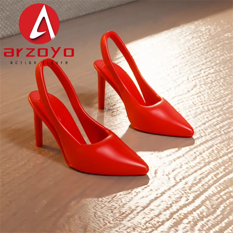 Buty na wysokim obcasie w skali 1/6, seksowne, damskie, model z PVC, pasują na figurki żołnierzyki TBL JIAOU o wysokości 12 cali.