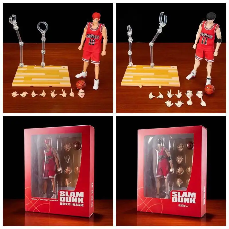 

Japanese Anime Character Genius Series 10 Hanamichi Sakuragi 11 Rukawa Kaede Articulated Figure Collectible Model Toy Decoration