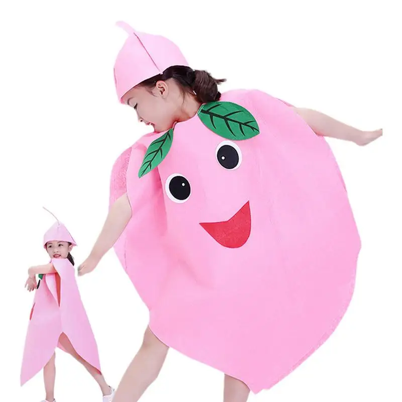 

Cosplay Costume For Kids Fruit Vegetable Kindergarten Cosplay Outfit With Hat Creative Dance Outfit Children's Day Performance