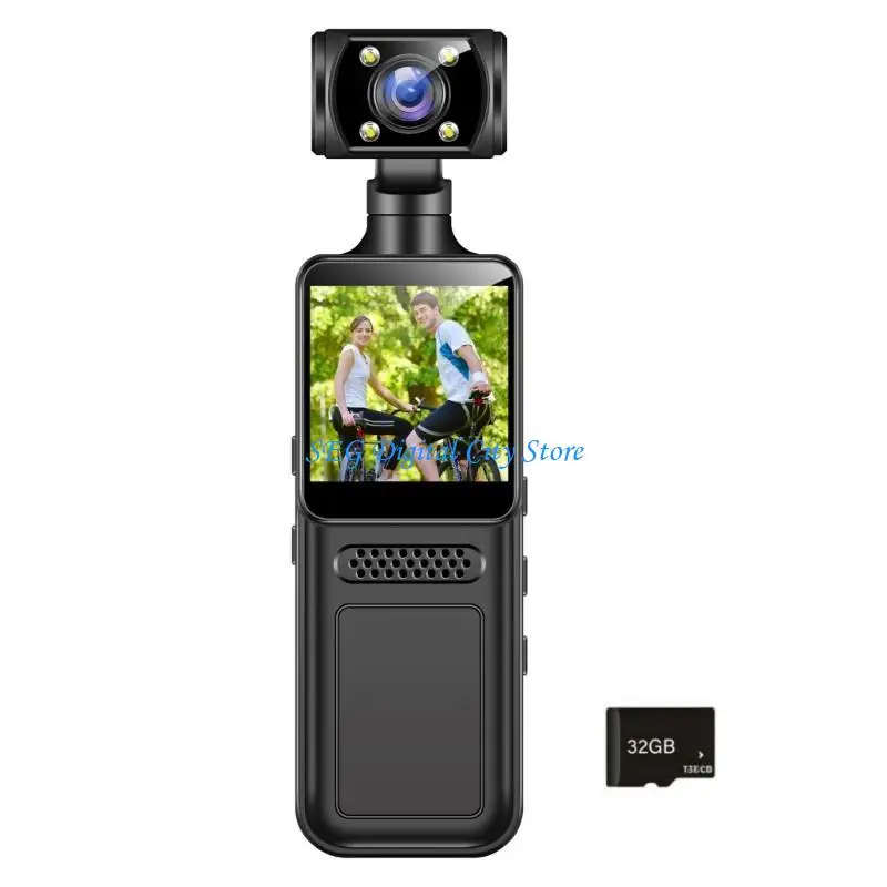 U75B Handheld 4K Sports Camera 180 Degree Mini Sport Camera LCD Screen Pocket Action