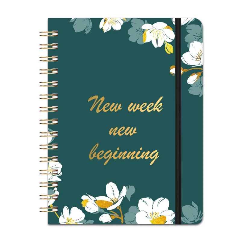 Custom new A5 size plan notebook with creative simplicity and fashion record for today week month and year plans