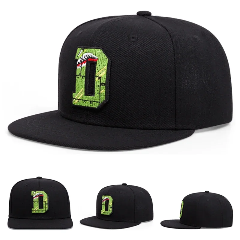 2026 New Flat Edge Hat D Crocodile Embroidered Baseball Hat Outdoor Daily Commuter Decoration Hat Sunshade Hat Unisex HipHop Hat