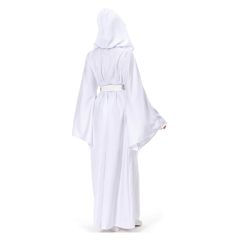 Adult Leia Cosplay Princess Costume Belt Robe Top Skirt Women Halloween Space Battle Cloth Outfits Carnival Party Fantasy Suit