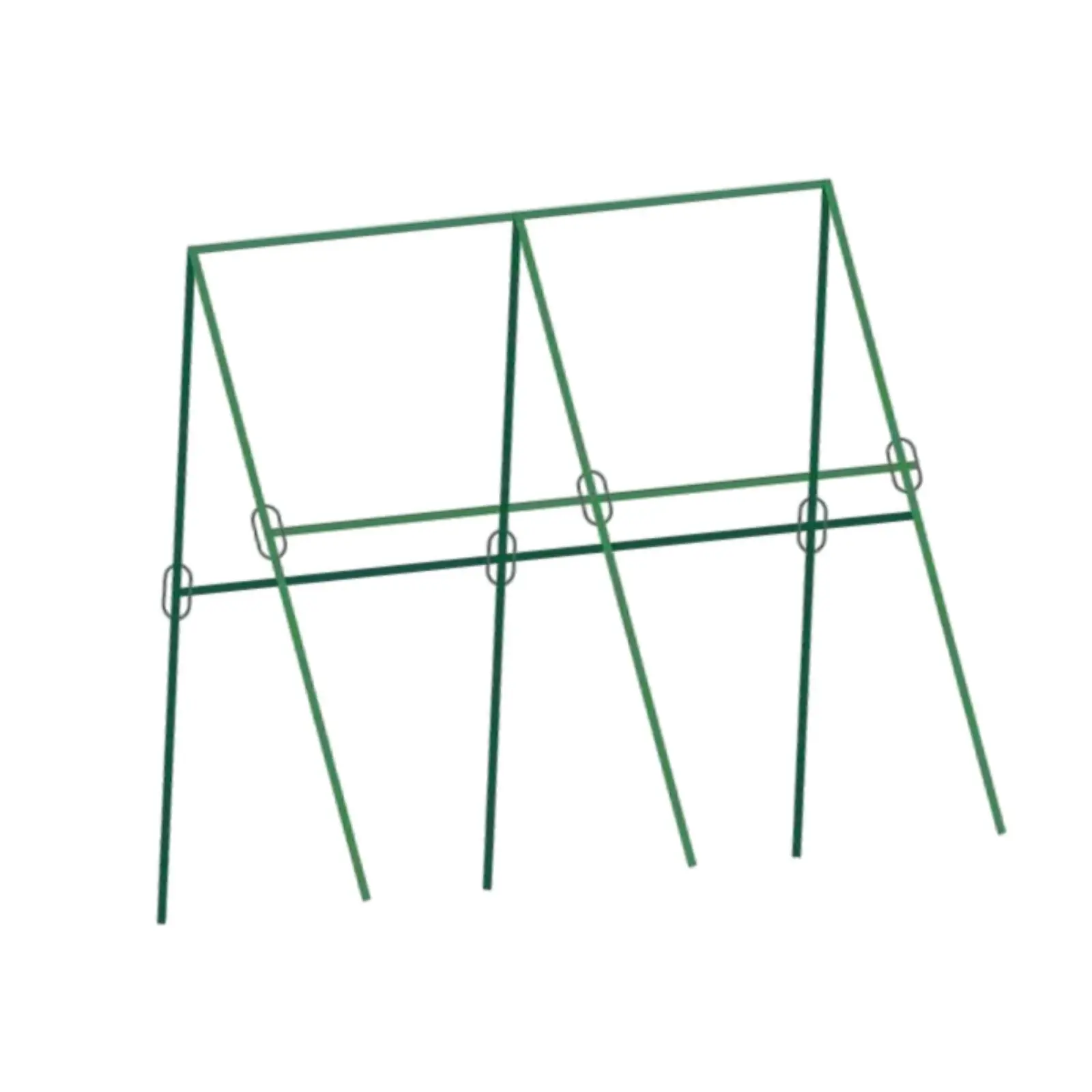 Estructura de soporte para pepinos para macizos elevados, trípode de tubo de acero desmontable para plantas trepadoras, para flores, uvas, frijoles, verduras y calabacines