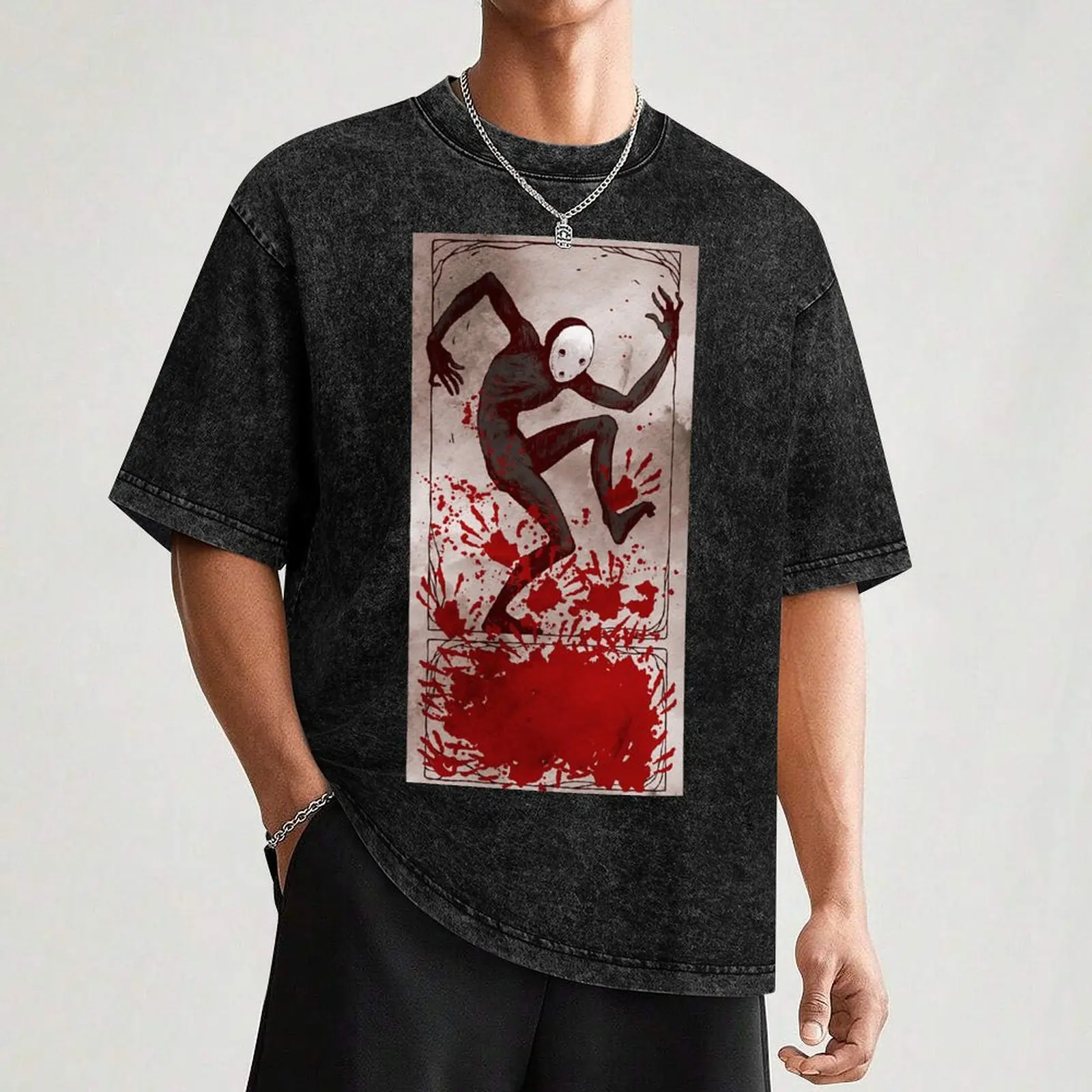 Pathologic - Tragedian poster T-Shirt plus size clothes blue archive anime clothes vintage t shirt men