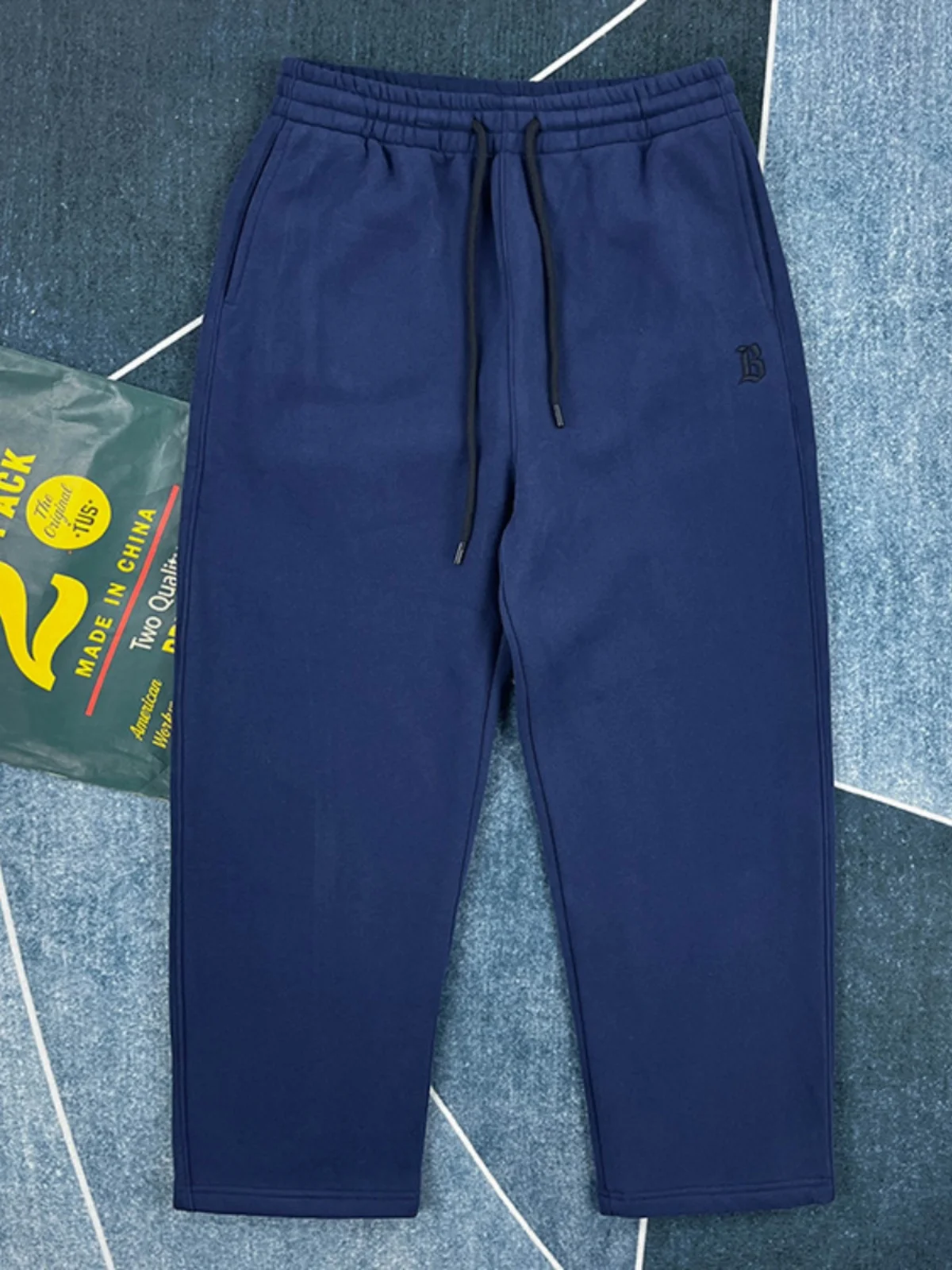 

Утепленные мужские спортивные брюки на флисовой подкладке с эластичным поясом, прямые длинные штаны, осенне-зимние, в японском стиле, свободные, ретро, тонкие