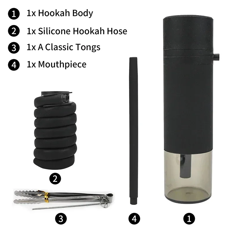 Portable Shisha Hookah Set Arabic Hookah Cup Removable Fashionable  Portable Car Hookah Household  in The Car view 6