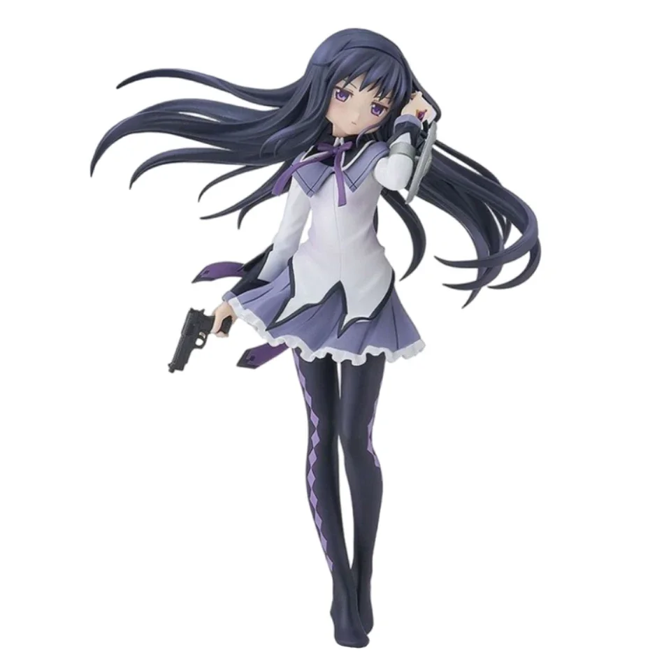 

17cm Madoka Magica Figure Akemi Homura Anime PVC Model Birthday Present Ornaments Collectible Toys Children Birthday Gift