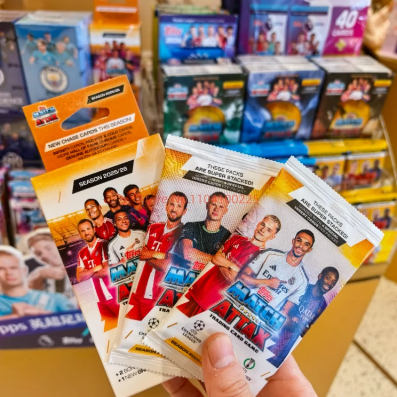 2026 الموسم الجديد مباراة Attax Eco Pack بطاقة تجارية شحن سريع مجموعة بطاقات ألعاب الأولاد هدايا عيد الميلاد #1
