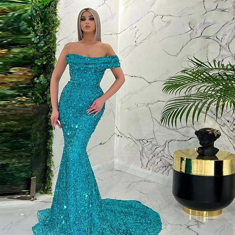 Robe de Soirée de Forme Sirène de Luxe, Tenue avec Perles, Manches Simples, Amincissante, Bal de Vadrouille, Tout Type, 2024