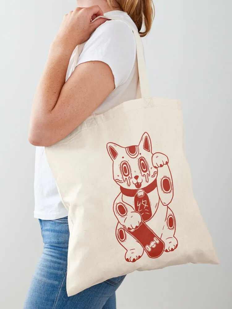 

lucky cat Tote Bag shopper bags Lady bag custom fabric bag reusable grocery bags