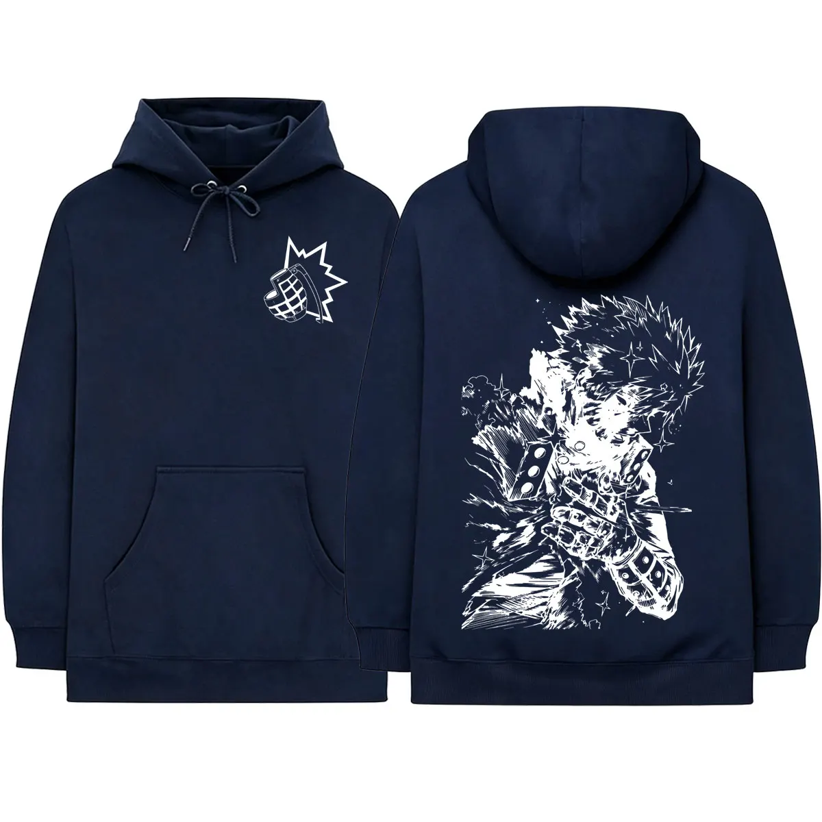 Japanischer Anime My Hero Academia Bakugou Katsuki Hoodies Herrenbekleidung Übergroße Kapuzenpullover Mode Langarm-Pullover – Detail 6