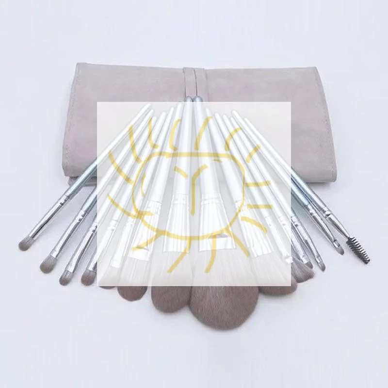 Ultraweiches 14-teiliges Make-up-Pinsel-Set mit weichen Borsten, für das ganze Gesicht, loser Puder-Lidschattenpinsel, professioneller Kosmetikpinsel