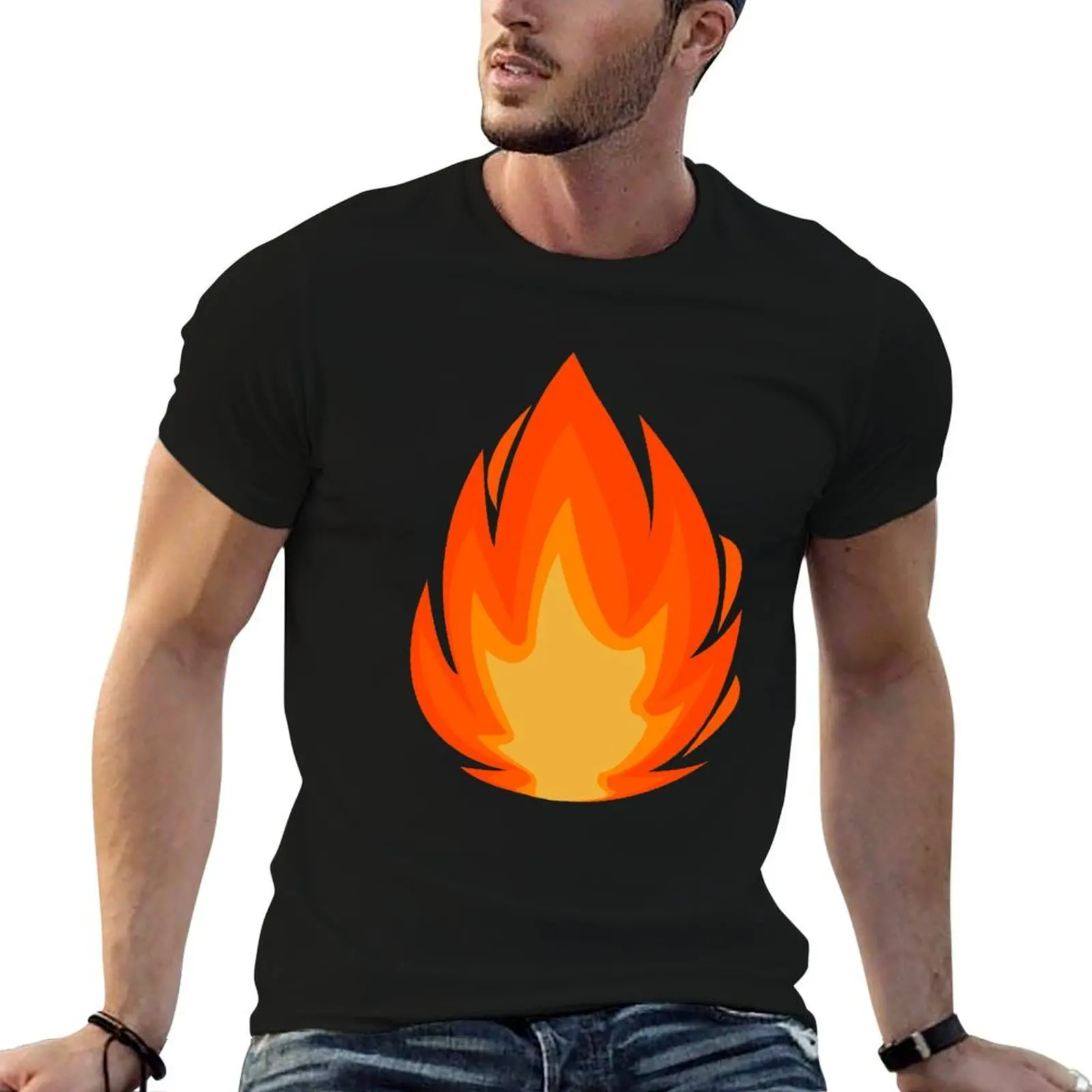 Emojis Fire Artwork , Flame Hot Art Design for Boys & Girls T-Shirt shirts graphic tee vintage anime shirt mens plain t shirts
