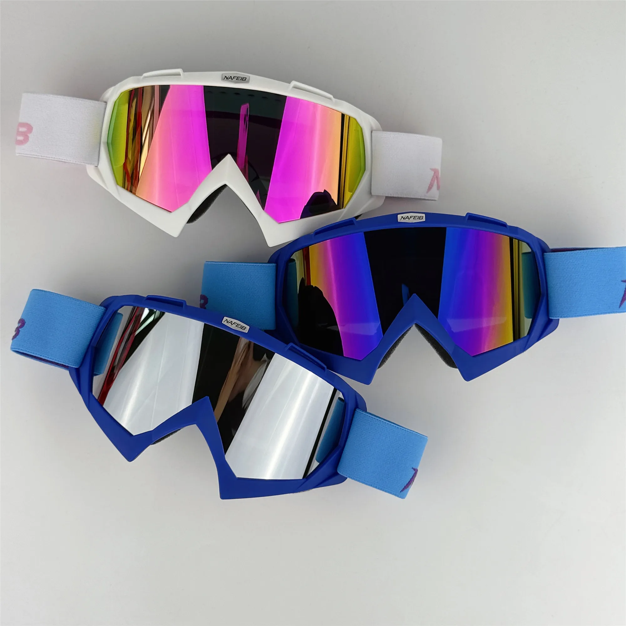 Professional Motorcycle Off-Road Goggles Wind Dust Proof UV400 for Mountain Riding Skiing Outdoor Sports