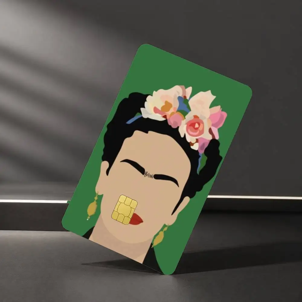 Artist iconic F-Frida K-Kahlo Sticker Film Tape Skin for Credit Card Debit Card Waterproof Stickers