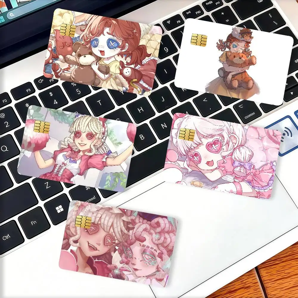 Game Identity V Lily Barriere Credit Card Decorative Card Stickers Suitable For Bank Cards Metro Transit Anti-scratch Gift 4PCS