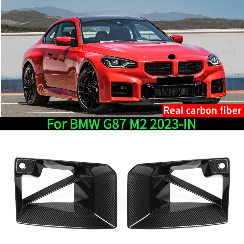 

OEM-стиль для BMW M2 G87, сухой передний бампер из углеродного волокна, вентиляционная крышка, решетка воздуховода, MP Performance Upgrade, вакуумная формовка «2023-2024»