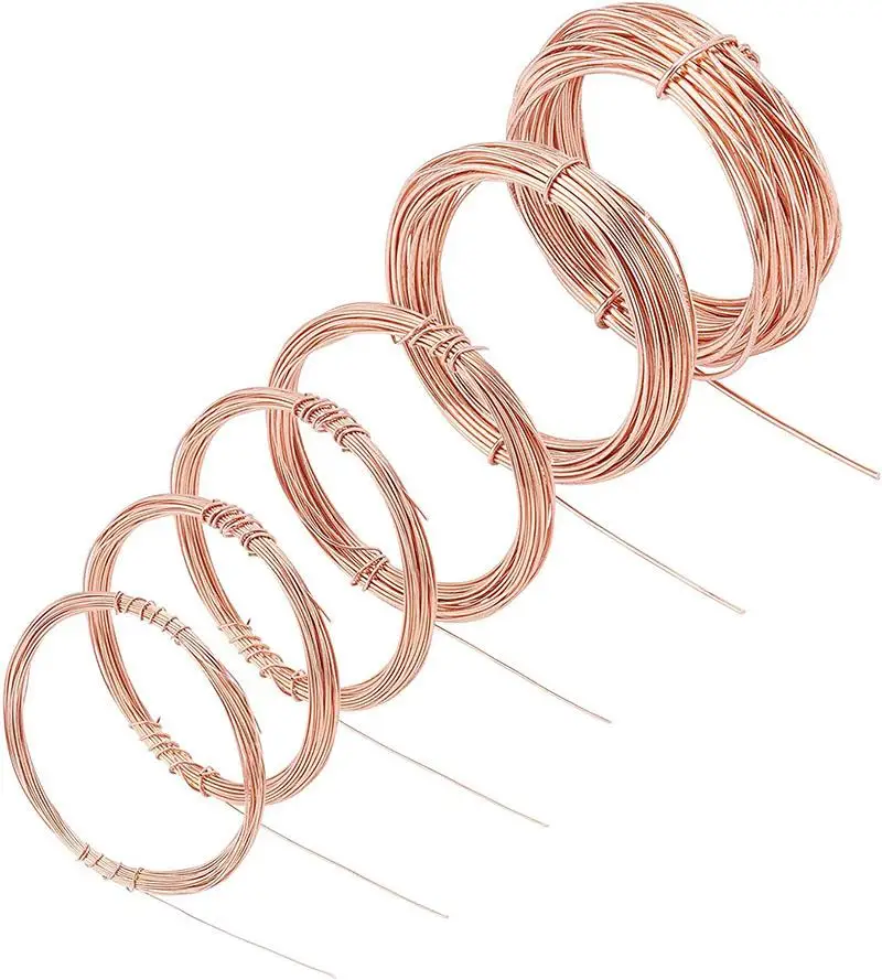 99.9% Pure Copper Wire T2 Copper Red Copper Line Bare Wire Diameter 0.1/0.2/0.3/0.4/0.5/0.6/0.7/0.8/1/1.2/1.5/1.8/2.5/3mm