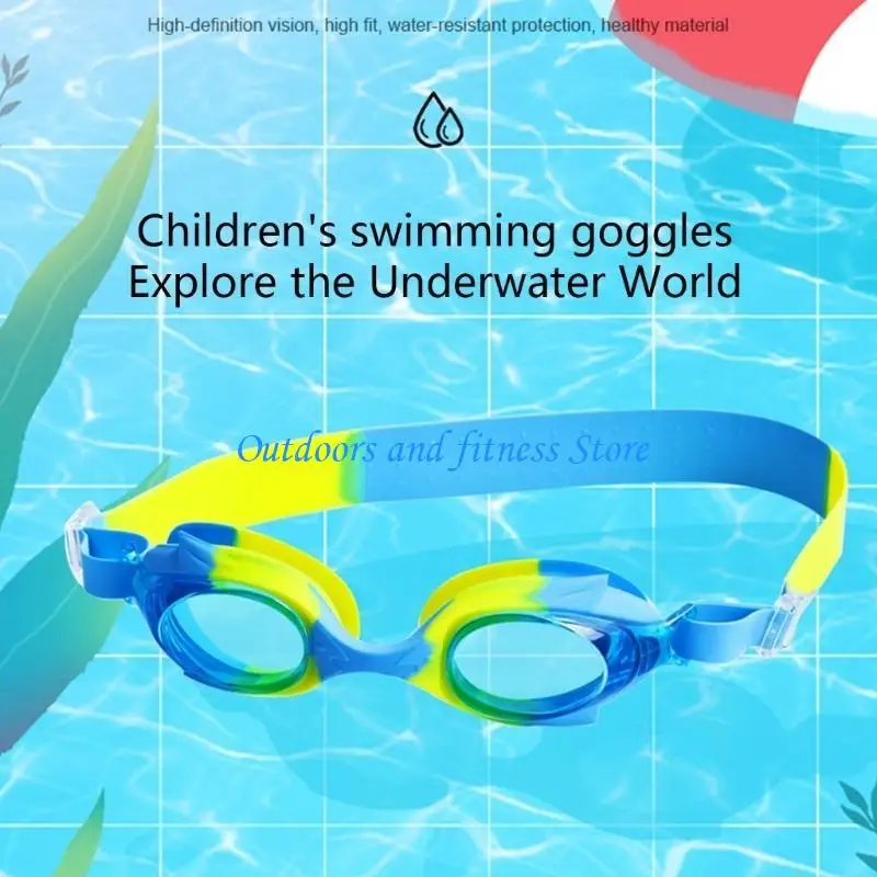 

H053 Kid Swimming Goggles Anti Fog Swim Goggles Quick Adjustable Strap Children Goggles High-definition Swim Goggles