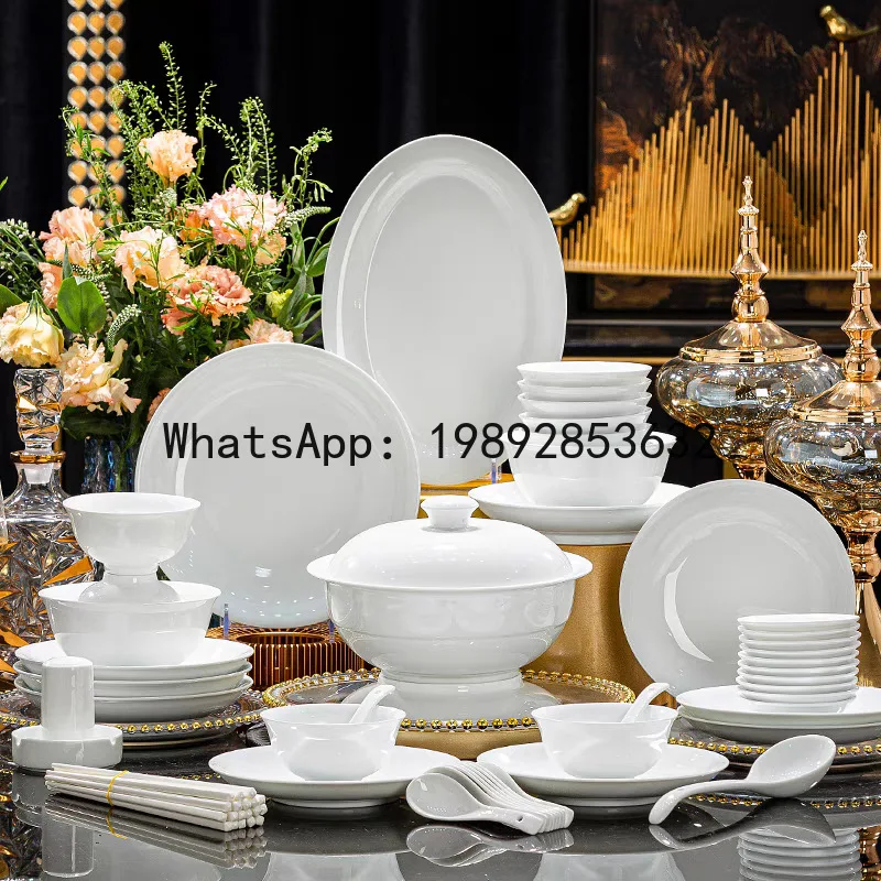 

Набор из фарфоровой чашки и палочек для еды x-14, высококачественный белый фарфор, минималистичный дизайн, для домашнего использования.