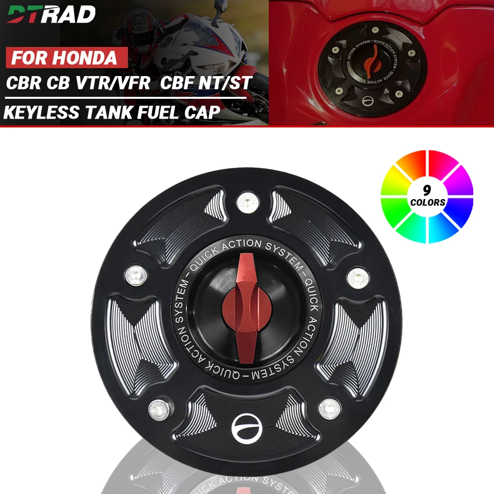 

Motorcycle Older Model CNC Aluminum Alloy Keyless Fuel Tank Cover For HONDA CBR1000/900/600 RR CBR CB CBF Vtr/VFR NT/ST Series