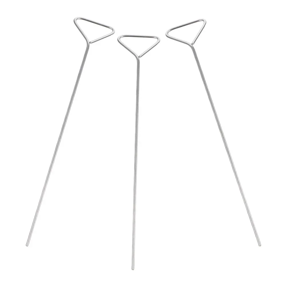 

3pcs Stainless Steel Triangle Cell Spreading For Lab Petri Dish Coating Rod Cell Culture Scraper Wide High