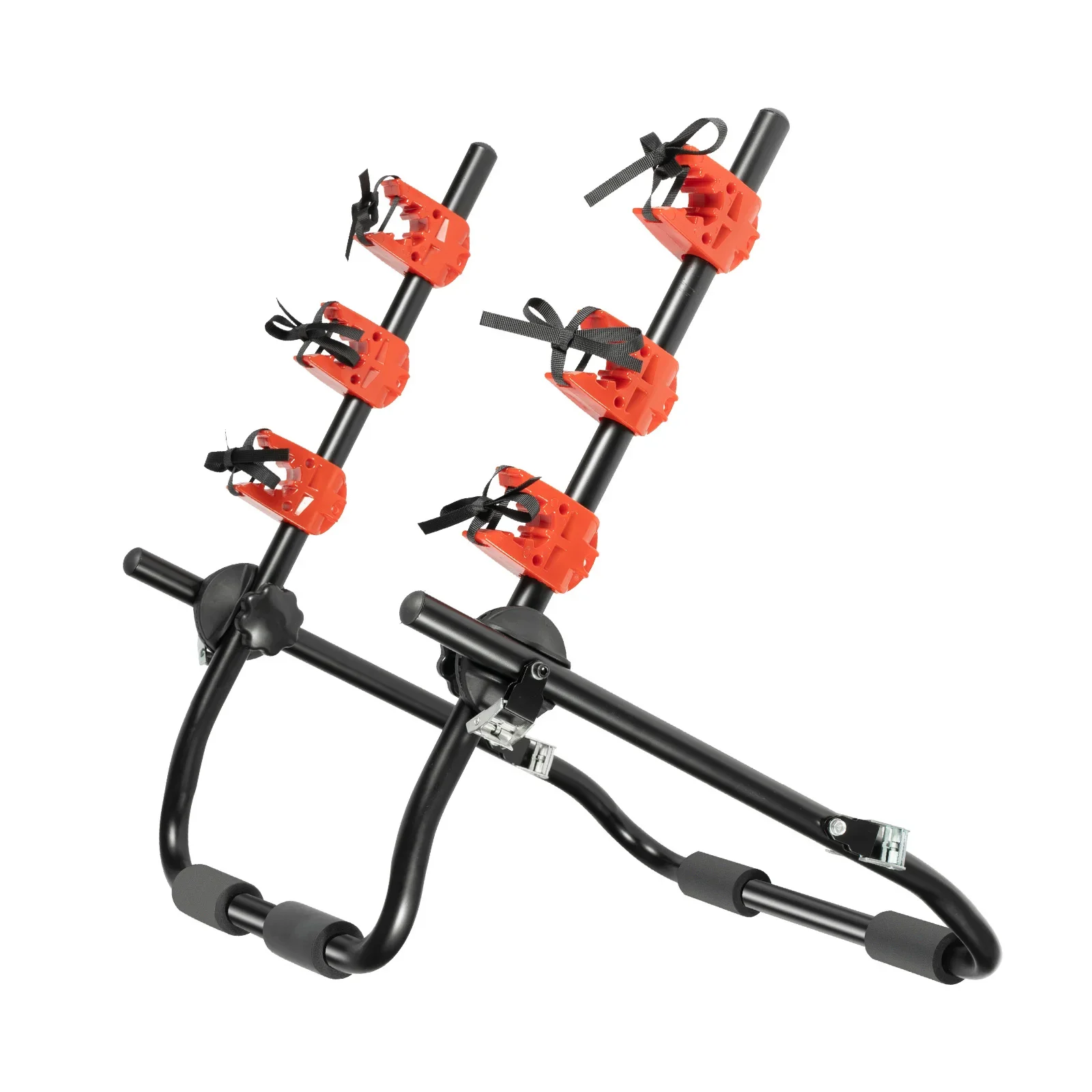 رف دراجات السيارة 3 دراجات، رف دراجات متنقل تلقائي يناسب معظم السيارات، سيدان، هاتشباك، حامل دراجة صغير وسيارات الدفع الرباعي