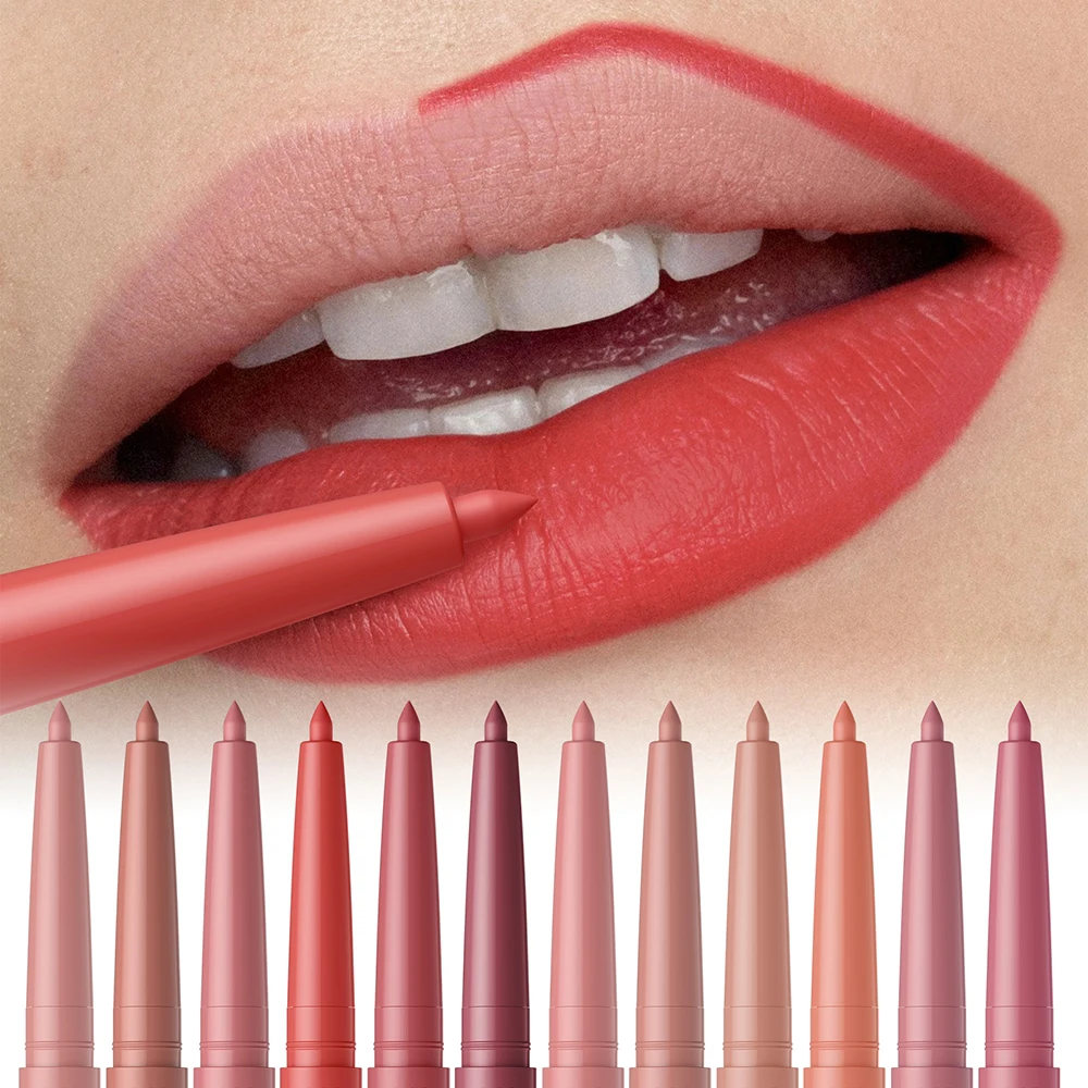 AVIERLL Matte Lip Liner, lápis de batom de longa duração, à prova d'água e fácil de aplicar para todos os tipos de pele - perfeito para presentes de feriado!