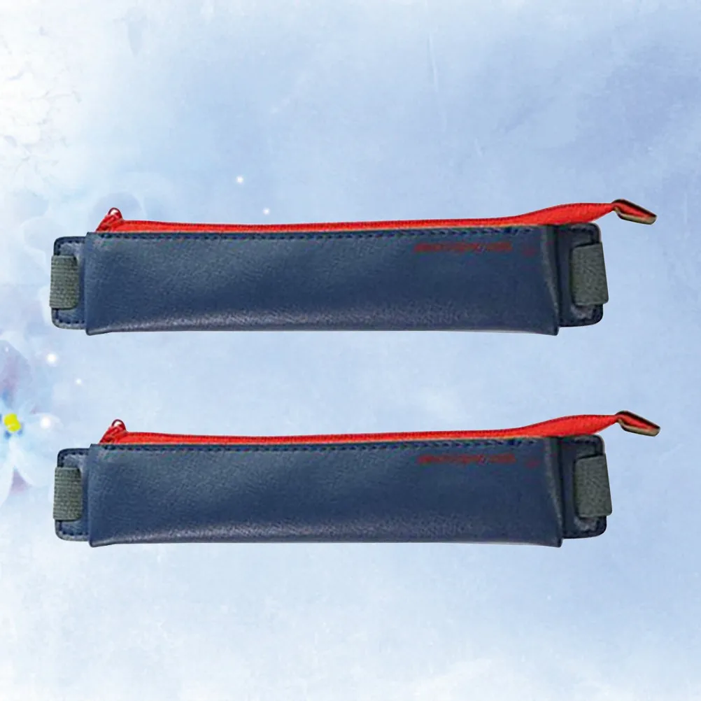 

2Pcs Pen Pouch Simple Protective Bag for Pens Stationery Organizer Home Office Handbag Carry Case Birthday Anniversary