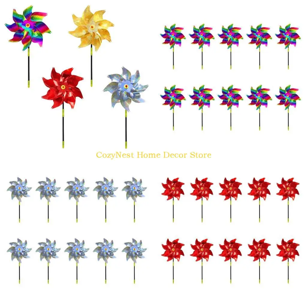 

92MF Weather Resistant Rotating Wind Spinners as Bird Prevention Decorations Suitable for Yard Gardens and Outdoor Spaces