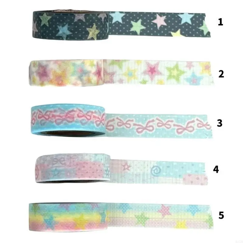 H37B Ästhetisches Klebeband für Scrapbooking Journal Notebook Photo Frame Phone Hülle