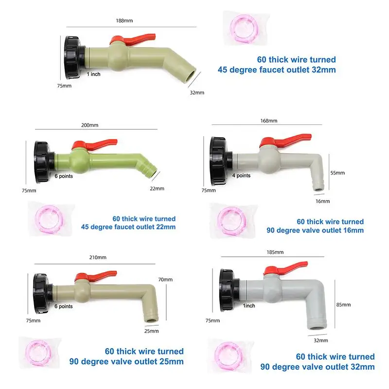 IBC-Tankventil-Verbindungsstück BPA-frei, langlebiger IBC-Tankadapter für Regenwassertransfer und Gartenschlauchnutzung – Detail 7