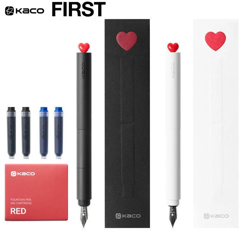 

Перьевая ручка KACO First Love, наконечник EF с гладкими чернилами для каллиграфии и офиса, творческого письма, винтажные эстетические канцелярские принадлежности