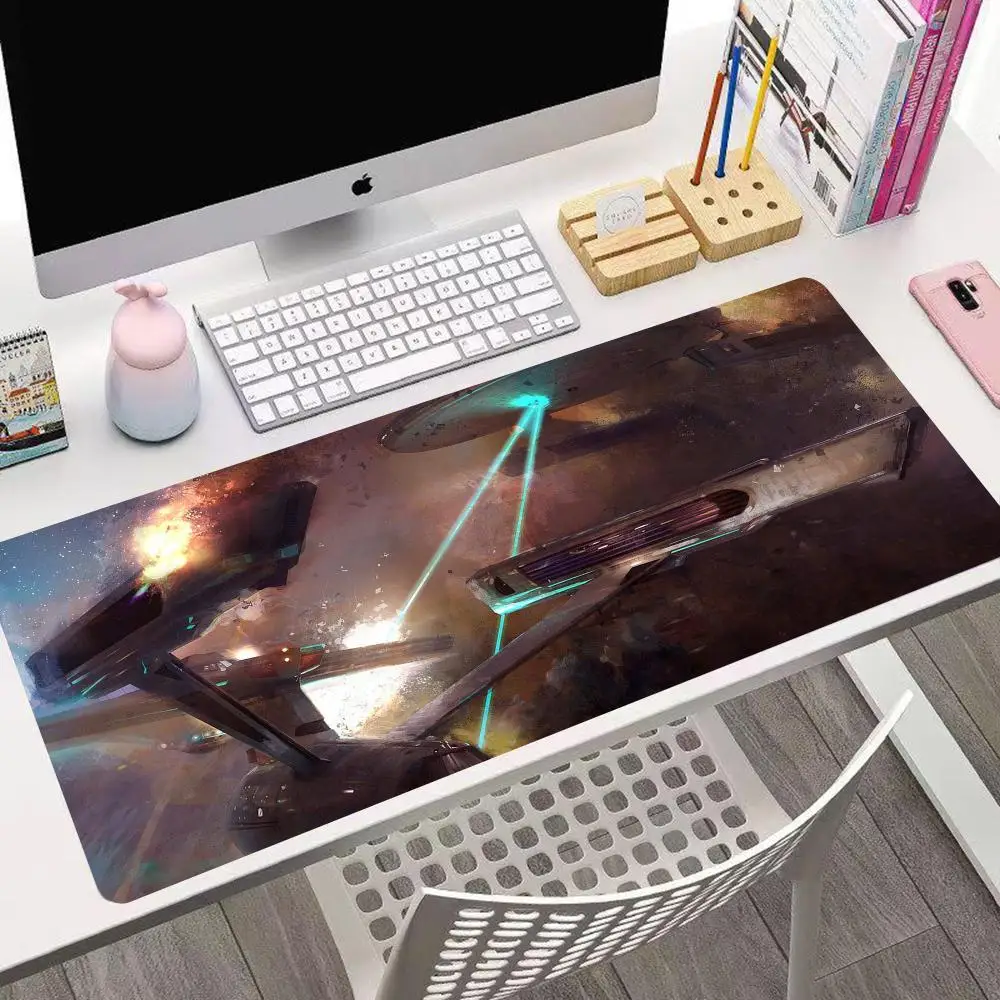Star Trek Mouse Pad Desk Mouse Pad HD Desk Pad Extended Gaming Keyboard Mat Large XXL Gamer Mouse Pad 90x40 4