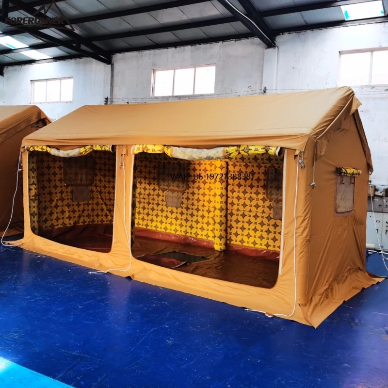 

Портативная надувная палатка из ткани Оксфорд нестандартного размера для кемпинга, водонепроницаемая, с моделью в ближневосточном стиле