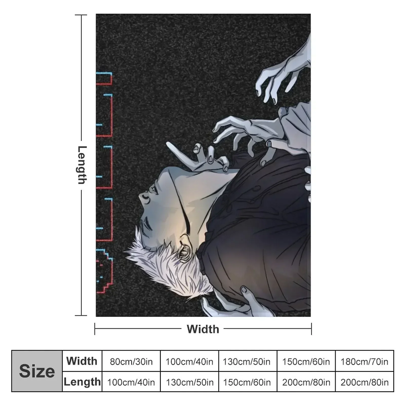 It Feels As If Somebody Was Gripping My Throat Throw Blanket warm winter Beautifuls cosplay anime manga Sofa Plaid Blankets