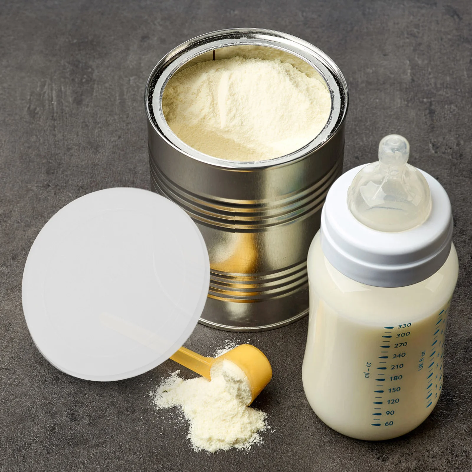 

10Pcs Airtight Round Can Lids Plastic Food Storage Container Sealing Caps for Milk Powder Snacks Candy Round Can Lids