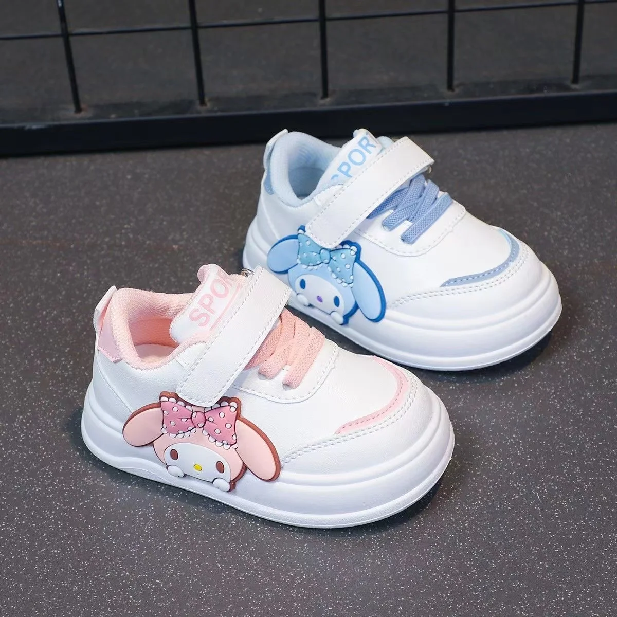 2024 new real pictures Branded Students Cinnamoroll Soft Girl sprots Canvas Shoes pink sky blue chidren's kids Casual Shoes