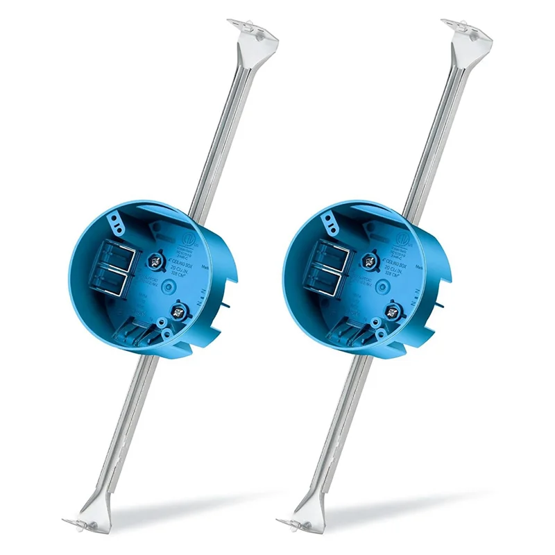 N84R 2 Pcs Ceiling Fan Brace Electrical Box 14.25 To 22.5 Inch Adjustable Electrical Box And Support Bar Fan Bracket