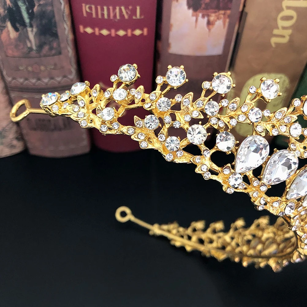 

Rhinestone Crown Hair Accessory Elegant Bride Wedding Headdress Fashion Headwear Multicolor Bridal Prom Accessories