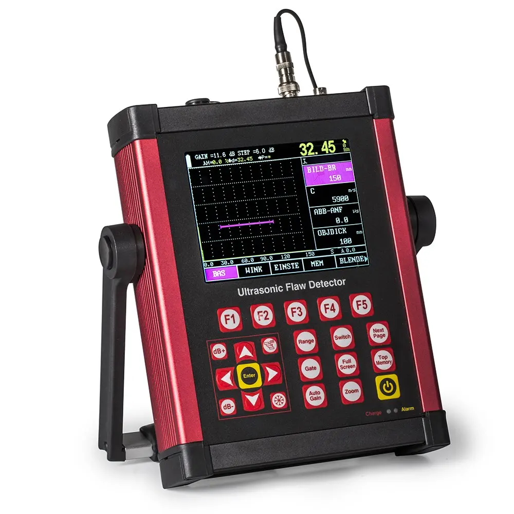 LCD Display Uee953 Digital Ultrasonic Flaw Detector with 1000 A graph memory 0-10000mm range 6dB DAC functions