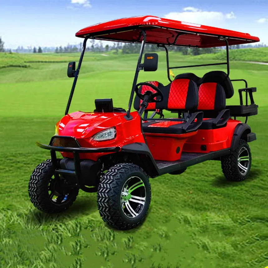 2024 New Battery Powered Electric 4wd 4x4 Off Road Vehicle/Golf Cart Price 4 Passenger Electric Cars